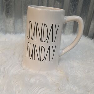 Rae Dunn Cream 'Sunday Funday' Mug